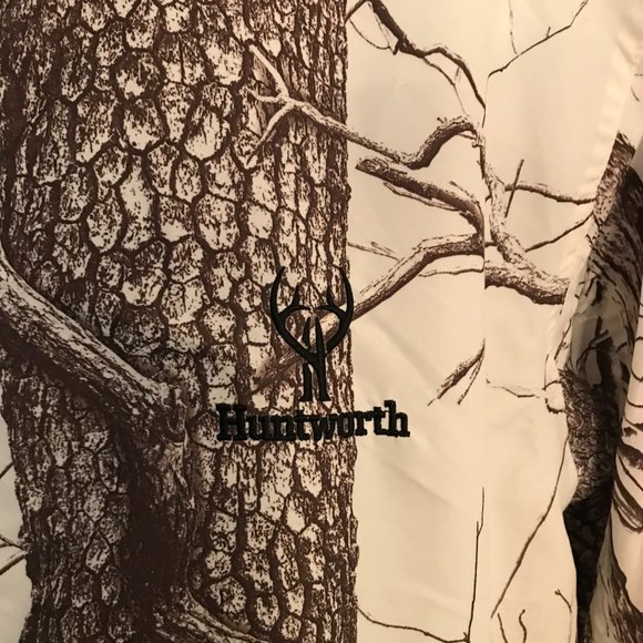 Hunt Worth True White Camo Rare Popular Suit Color Water Proof Jacket & Pants - Picture 3 of 10
